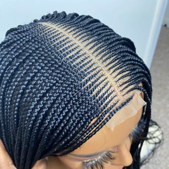 Kim K closure cornrow braided wig